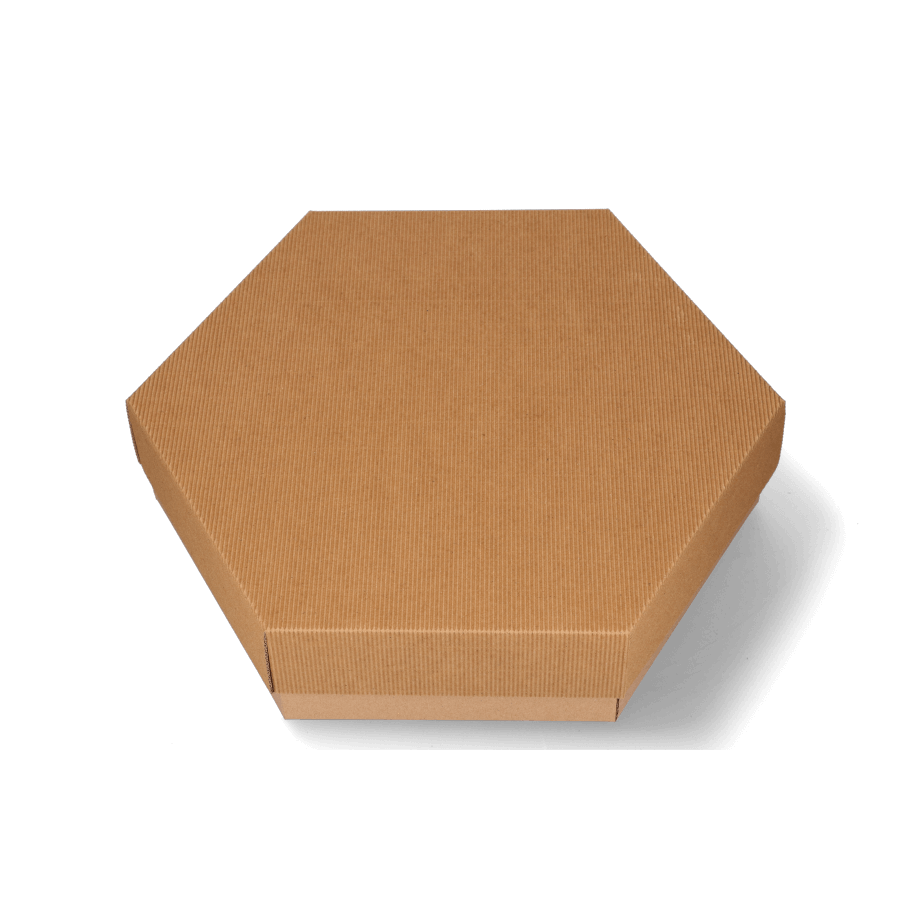 Geschenkbox ohne Sichtfenster (Hexagon) 380x330x90mm