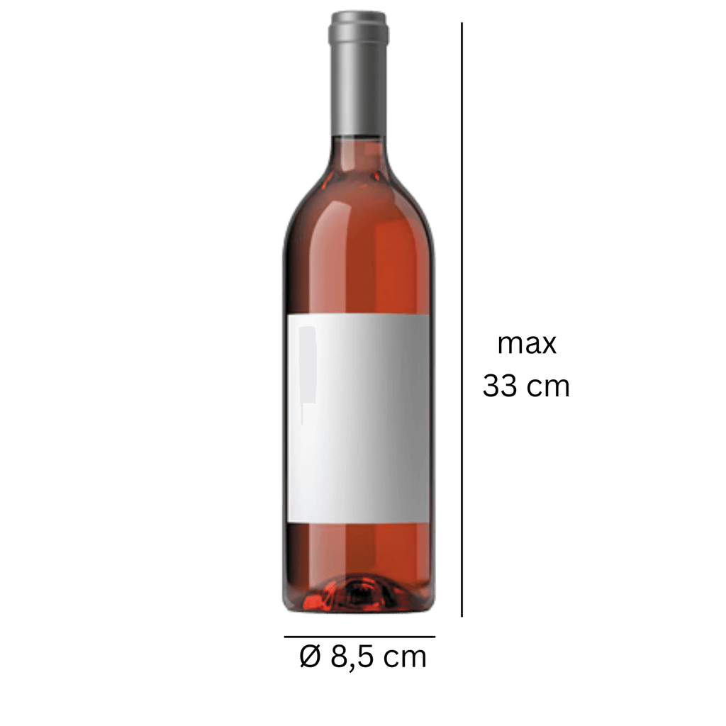 Weinträger mit Sichtfenster – Recyceltem Karton, für 0,5 l / 0,7 l Flaschen