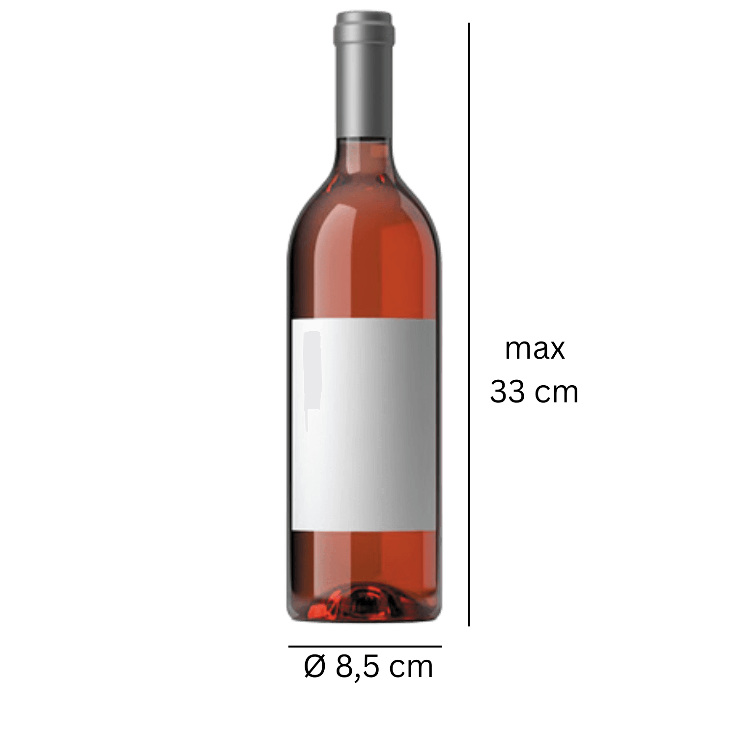 Weinträger mit Sichtfenster – Recyceltem Karton, für 0,5 l / 0,7 l Flaschen