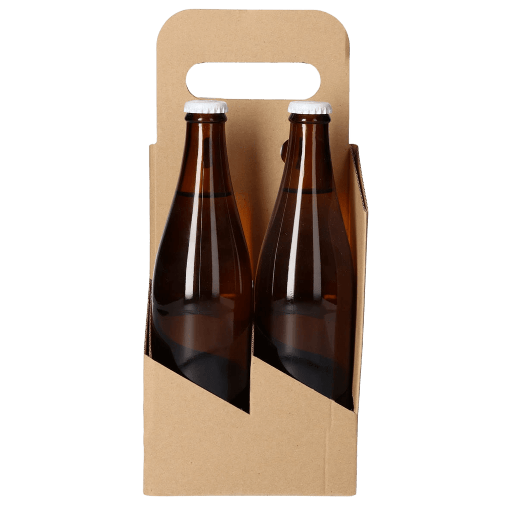 4er Bierträger aus Karton (Flaschenträger)– für 0,33 l und 0,5 l Flaschen