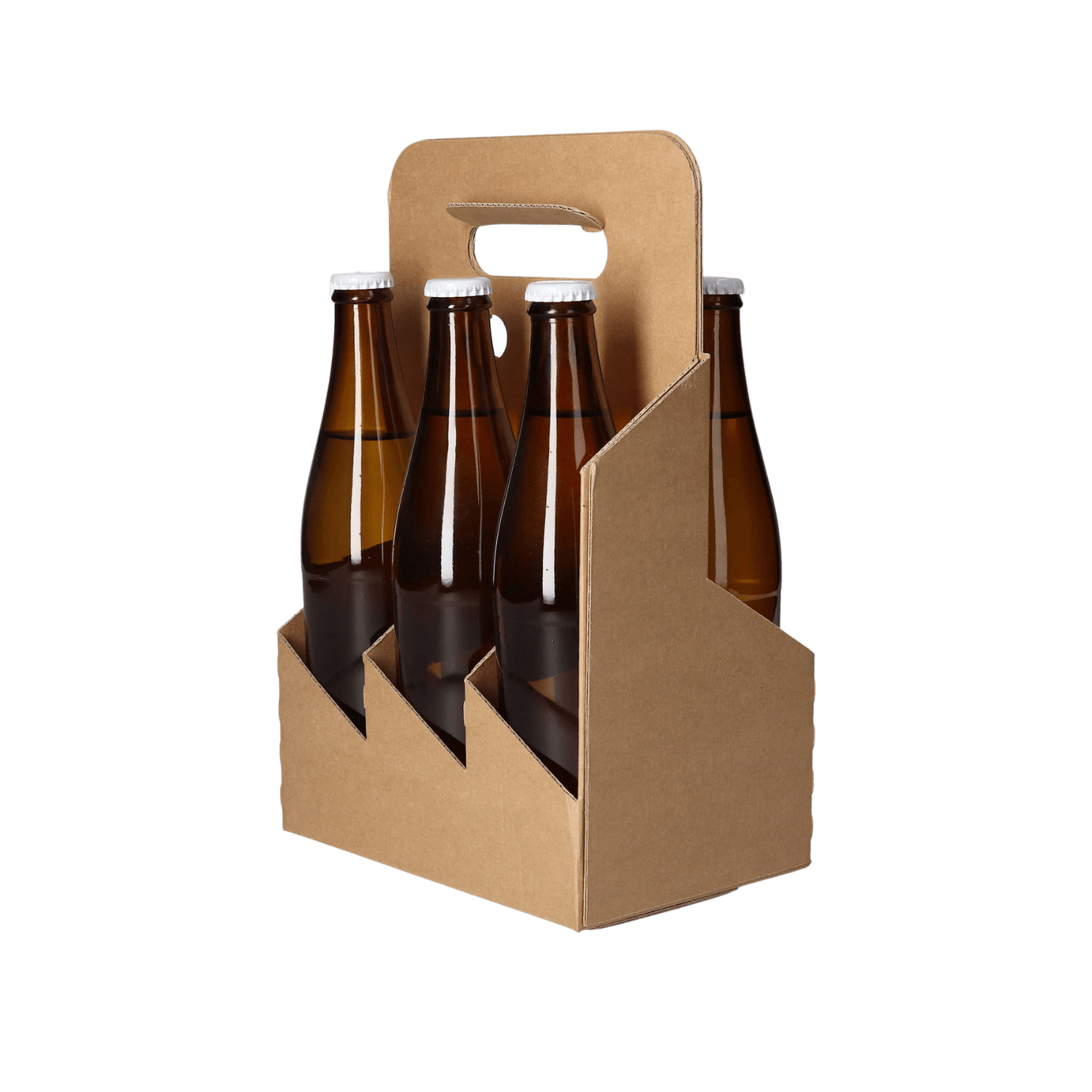 6er Bierträger – Flaschenträger aus Karton, für 0,33l / 0,5l Flaschen