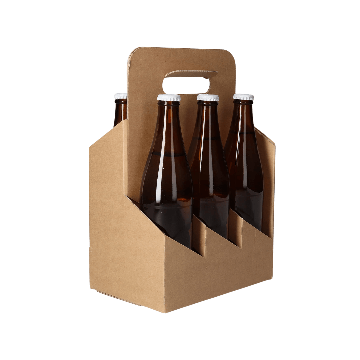 6er Bierträger – Flaschenträger aus Karton, für 0,33l / 0,5l Flaschen
